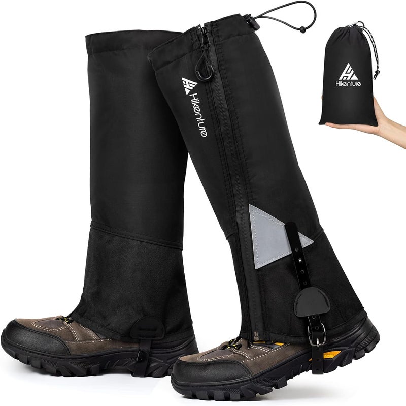 HIKENTURE Hiking Gaiters with Upgraded Zipper, Gaiters for Hiking Waterproof, Lightweight Leg Shoe Gaiters for Men Women - Image 1